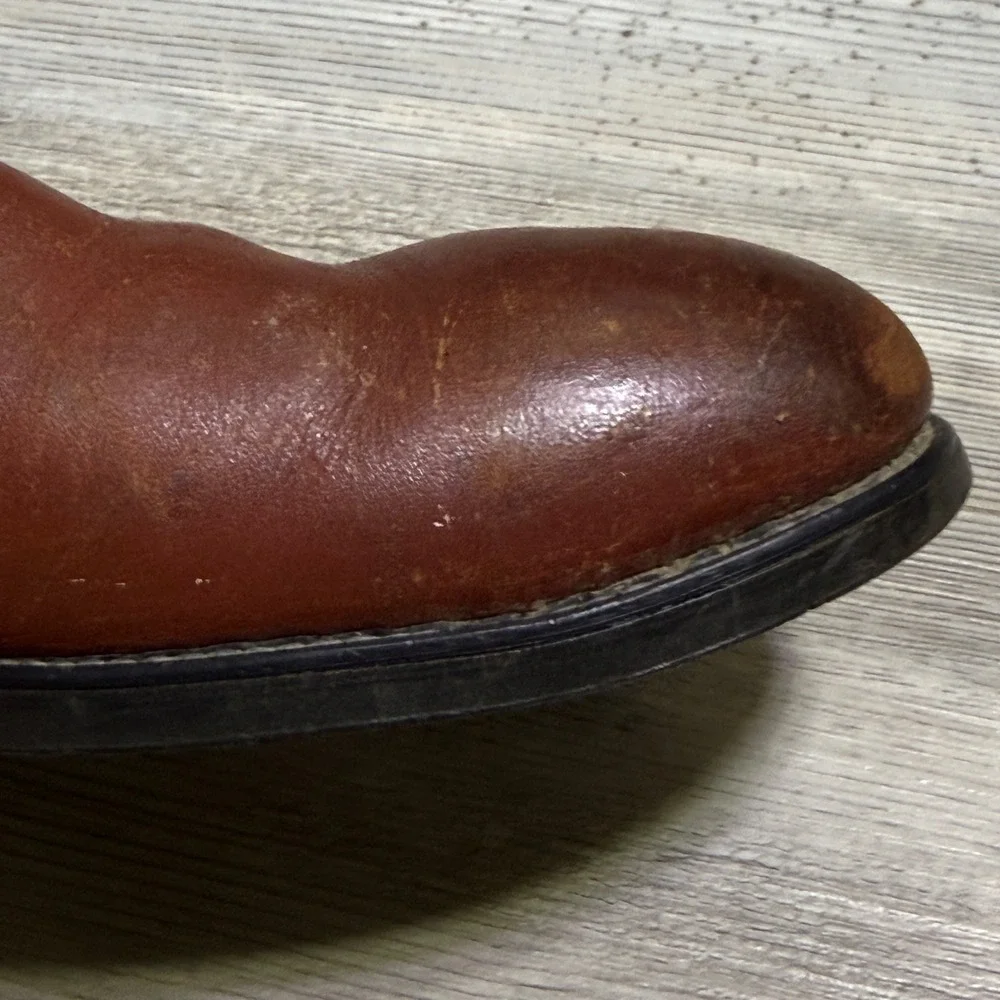 Vtg dingo Work Boots Mens 10.5 Made in USA 70s worn western cowboy rugged‎ WORN